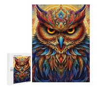 500 PCS Jeux De Puzzle pour Adolescents Colorful Mystical Owl Artwork Jeux De Puzzle pour Adolescents : Détente, Divertissement Et Humour, Cadeaux Anti-Stress 500 PCS