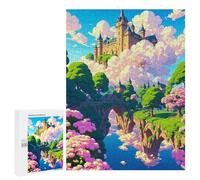 500 PCS Jeux De Puzzle pour Adolescents Enchanted Castle in Blossom Land Jeux De Puzzle pour Adolescents : Détente, Divertissement Et Humour, Cadeaux Anti-Stress 500 PCS