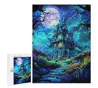 500 PCS Jeux De Puzzle pour Adolescents Enchanted Forest Castle Jeux De Puzzle pour Adolescents : Détente, Divertissement Et Humour, Cadeaux Anti-Stress 500 PCS