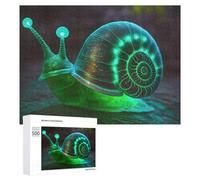 500 PCS Jeux De Puzzle pour Adolescents Glowing Fantasy Snail Artwork Jeux De Puzzle pour Adolescents : Détente, Divertissement Et Humour, Cadeaux Anti-Stress 500 PCS