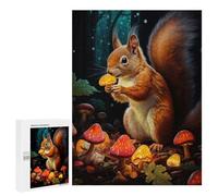500 PCS Jeux De Puzzle pour Adolescents Glowing Forest Squirrel Jeux De Puzzle pour Adolescents : Détente, Divertissement Et Humour, Cadeaux Anti-Stress 500 PCS