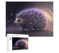 500 PCS Jeux De Puzzle pour Adolescents Magical Hedgehog with Rainbow Aura Jeux De Puzzle pour Adolescents : Détente, Divertissement Et Humour, Cadeaux Anti-Stress 500 PCS