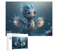 500 PCS Jeux De Puzzle pour Adolescents Oceanic Fantasy Whimsical Sea Dragon Jeux De Puzzle pour Adolescents : Détente, Divertissement Et Humour, Cadeaux Anti-Stress 500 PCS