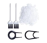 500 Pcs Kit de Joint Torique Clavier 8mm, Joints Toriques en Silicone Amortisseurs de Bruit avec 2 Brosse de Nettoyage, 2 Extracteur Touche Clavier, Joint D'étanchéité Rondelle Outil pour Claviers