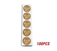 500 Pcs/Lot Vintage ""Merci"" Rond Kraft Papier Joint Autocollant Pour Produits Faits À La Main Produits De Cuisson Étanchéité Autocollant Étiquette