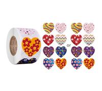 500 PCS LOVE COREE Stickers En Forme De Coeur Party Gift Emballage Étiquettes Sceau Étiquettes Cadre Des Cartes D'artisanat Enveloppes Pour L'emballage