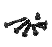 500 Pcs M3 Vis Autotaraudeuses en Acier Inoxydable/Acier Au Carbone Vis Autotaraudeuses à Tête Ronde M3 x 6/8/10/12/14/16/18/20mm(Carbon Steel)