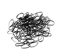 500 PCS MINI-MINI RABEDS RABEDS BANDS SOFT ELASTIC HEVERS ELASTIC pour enfants Hair Braiding Style Blackmini