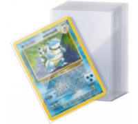 500 PCS Pochette Carte, 0.1MM Transparentes Protège Carte Pour Cartes Pokémon, Cartes de Change, Yu-Gi-Oh, Magic(66 x 92 MM)