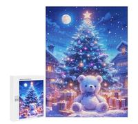 500 PCS Puzzle Christmas Night Wonderland-1 Puzzle pour Adolescents Course De Vitesse Manuelle Liste De Souhaits avec Le Père Noël Jouets Jeux Éducatifs 500 PCS