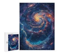 500 PCS Puzzle Cosmic Spiral Galaxy Art Puzzle pour Adolescents Course De Vitesse Manuelle Liste De Souhaits avec Le Père Noël Jouets Jeux Éducatifs 500 PCS