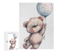 500 PCS Puzzle Cute Teddy Bear Balloon Puzzle pour Adolescents Course De Vitesse Manuelle Liste De Souhaits avec Le Père Noël Jouets Jeux Éducatifs 500 PCS