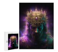 500 PCS Puzzle Divine Majesty Crowned Figure Puzzle pour Adolescents Course De Vitesse Manuelle Liste De Souhaits avec Le Père Noël Jouets Jeux Éducatifs 500 PCS