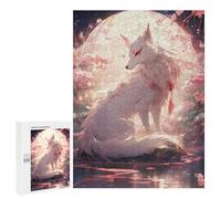 500 PCS Puzzle Fox Moonlit Garden Fantasy Puzzle pour Adolescents Course De Vitesse Manuelle Liste De Souhaits avec Le Père Noël Jouets Jeux Éducatifs 500 PCS