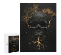 500 PCS Puzzle Golden Roots Skull Art Puzzle pour Adolescents Course De Vitesse Manuelle Liste De Souhaits avec Le Père Noël Jouets Jeux Éducatifs 500 PCS