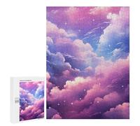 500 PCS Puzzle Magical Sky Clouds Wallpaper Puzzle pour Adolescents Course De Vitesse Manuelle Liste De Souhaits avec Le Père Noël Jouets Jeux Éducatifs 500 PCS
