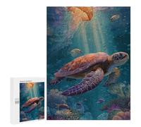 500 PCS Puzzle Ocean Life Adventure Puzzle pour Adolescents Course De Vitesse Manuelle Liste De Souhaits avec Le Père Noël Jouets Jeux Éducatifs 500 PCS
