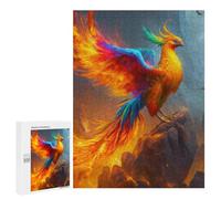 500 PCS Puzzle Phoenix Rising Mythical Bird Artwork Puzzles pour Adultes : des Cadeaux Amusants pour Toute La Famille, Parents Et Enfants 500 PCS
