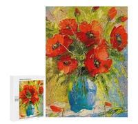 500 PCS Puzzle pour Adolescents A Bouquet of Poppies Puzzle Adulte, Jouet, Décoration Murale, Course De Vitesse Manuelle, Cadeaux Uniques pour Anniversaire Et Noël 500 PCS