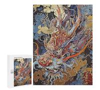 500 PCS Puzzle pour Adolescents Abstract Dragon Chinese Puzzles pour Adultes Jeu Manuel Assemblage De Motifs Cadeaux Uniques pour Anniversaire Et Noël 500 PCS