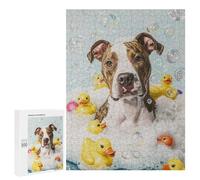 500 PCS Puzzle pour Adolescents American Staffordshire Ter Puzzle Adulte, Jouet, Décoration Murale, Course De Vitesse Manuelle, Cadeaux Uniques pour Anniversaire Et Noël 500 PCS