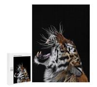 500 PCS Puzzle pour Adolescents Angry Wild Tiger Poster Puzzle pour Adultes - Jeux De Détente - Assemblage De Motifs - Cadeaux Uniques pour Anniversaire Et Noël 500 PCS