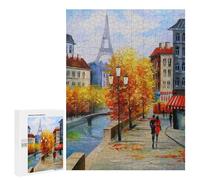 500 PCS Puzzle pour Adolescents Autumn Paris Puzzle Adulte, Jouet, Décoration Murale, Course De Vitesse Manuelle, Cadeaux Uniques pour Anniversaire Et Noël 500 PCS
