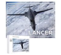 500 PCS Puzzle pour Adolescents B1 Lancer Bomber Puzzle pour Adultes : Jeu De Réflexion Et De Rapidité, Défi À Relever 500 PCS