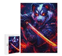 500 PCS Puzzle pour Adolescents Bernard Dog Samurai Warrior Animal Puzzle pour Adultes : Jeu De Réflexion Et De Rapidité, Défi À Relever 500 PCS