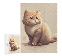500 PCS Puzzle pour Adolescents Chubby Cat Art Puzzle pour Adultes - Jeux De Détente - Assemblage De Motifs - Cadeaux Uniques pour Anniversaire Et Noël 500 PCS