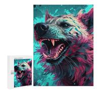 500 PCS Puzzle pour Adolescents Colorful Wild Canine Portrait Puzzles pour Adolescents, Jouets Anti-Stress, Passe-Temps, Défi Éducatif