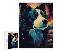 500 PCS Puzzle pour Adolescents Cosmic Wolf Portrait Art Print Puzzles pour Adultes : Analyse Et Logique. Chaque Pièce Est Unique - Casse-têtes pour Toute La Famille 500 PCS