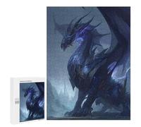 500 PCS Puzzle pour Adolescents Dark Dragon Fantasy Artwork -4 Puzzles pour Adultes - Défi Difficile - Activités Amusantes À La Maison pour Les Jeux 500 PCS
