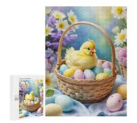 500 PCS Puzzle pour Adolescents Easter Basket with Chick Puzzle pour Adultes - Jeux De Détente - Assemblage De Motifs - Cadeaux Uniques pour Anniversaire Et Noël 500 PCS
