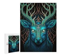 500 PCS Puzzle Pour Adolescents Enchanted Deer Portrait Adolescent Puzzle Anti-stress Jouet Vacances Maison Loisir Défi Éducation 500 PCS