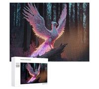 500 PCS Puzzle pour Adolescents Enchanted Phoenix in Mystic Forest Puzzles pour Adolescents, Jouets Anti-Stress, Passe-Temps, Défi Éducatif