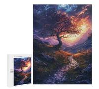 500 PCS Puzzle pour Adolescents Enchanted Sunset Pathway Puzzles pour Adultes : Analyse Et Logique. Chaque Pièce Est Unique - Casse-têtes pour Toute La Famille 500 PCS