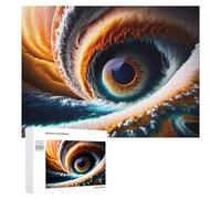 500 PCS Puzzle pour Adolescents Eye of The Universe A Cosmic Vision Puzzles pour Adolescents, Jouets Anti-Stress, Passe-Temps, Défi Éducatif