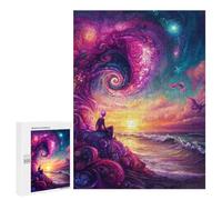 500 PCS Puzzle pour Adolescents Fantasy Sunset Serenity Puzzles pour Adultes : Analyse Et Logique. Chaque Pièce Est Unique - Casse-têtes pour Toute La Famille 500 PCS