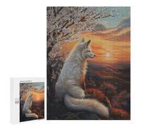 500 PCS Puzzle pour Adolescents Fox Sunset Magical Puzzles pour Adolescents, Jeux Familiaux, Analyse Et Logique, Défi Éducatif 500 PCS
