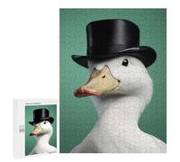 500 PCS Puzzle pour Adolescents Funny Duck in A Suit Puzzles pour Adolescents, Jeux Familiaux, Analyse Et Logique, Défi Éducatif 500 PCS