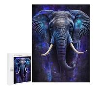 500 PCS Puzzle pour Adolescents Galactic Elephant Art Print-1 Puzzles pour Adultes - Défi Difficile - Activités Amusantes À La Maison pour Les Jeux 500 PCS