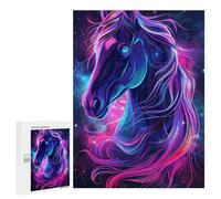 500 PCS Puzzle pour Adolescents Galactic Horse Art Print-1 Puzzles pour Adultes : Analyse Et Logique. Chaque Pièce Est Unique - Casse-têtes pour Toute La Famille 500 PCS