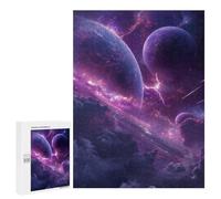500 PCS Puzzle pour Adolescents Galactic Storms Cosmic Energy Display Puzzles pour Adultes - Défi Difficile - Activités Amusantes À La Maison pour Les Jeux 500 PCS