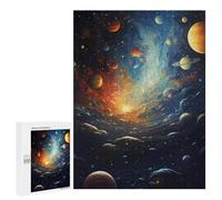 500 PCS Puzzle pour Adolescents Galaxy Exploration Cosmic Wonders Puzzles pour Adultes - Défi Difficile - Activités Amusantes À La Maison pour Les Jeux 500 PCS