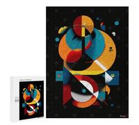 500 PCS Puzzle pour Adolescents Geometric Orbit - Modern Abstract in Motion Puzzle Adulte, Jouet, Décoration Murale, Course De Vitesse Manuelle, Cadeaux Uniques pour Anniversaire Et Noël 500 PCS