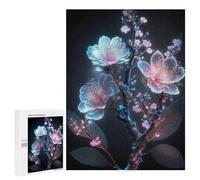 500 PCS Puzzle pour Adolescents Glowing Blossom Fantasy Puzzles pour Adolescents, Jouets Anti-Stress, Passe-Temps, Défi Éducatif