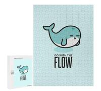 500 PCS Puzzle pour Adolescents Go with The Flow Puzzle Adulte, Jouet, Décoration Murale, Course De Vitesse Manuelle, Cadeaux Uniques pour Anniversaire Et Noël 500 PCS