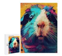 500 PCS Puzzle pour Adolescents Guinea Pig Colorful Jeu De Puzzle pour Adultes, Casse-tête, Cadeau d'anniversaire, Défi Éducatif 500 PCS