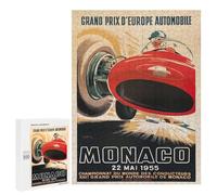 500 PCS Puzzle pour Adolescents Monaco Grand Prix 1960 Puzzles pour Adultes Jeu Manuel Assemblage De Motifs Cadeaux Uniques pour Anniversaire Et Noël 500 PCS